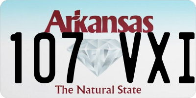 AR license plate 107VXI