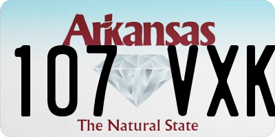 AR license plate 107VXK