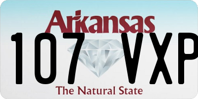 AR license plate 107VXP