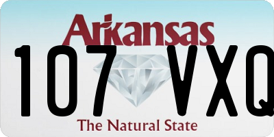 AR license plate 107VXQ