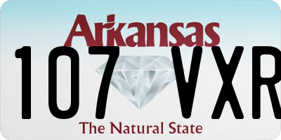 AR license plate 107VXR