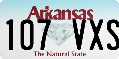 AR license plate 107VXS