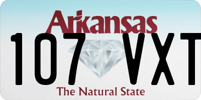 AR license plate 107VXT