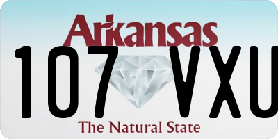 AR license plate 107VXU