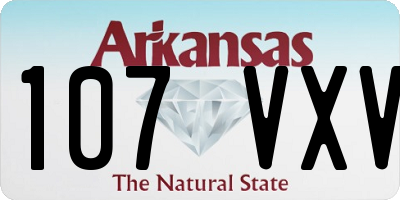 AR license plate 107VXV