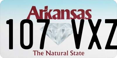 AR license plate 107VXZ
