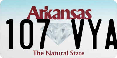 AR license plate 107VYA