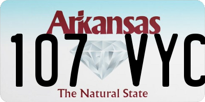 AR license plate 107VYC