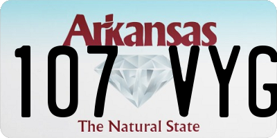 AR license plate 107VYG