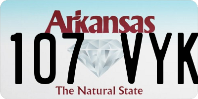AR license plate 107VYK