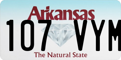 AR license plate 107VYM