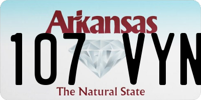 AR license plate 107VYN