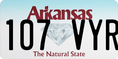 AR license plate 107VYR