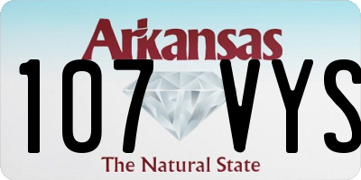 AR license plate 107VYS
