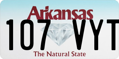 AR license plate 107VYT