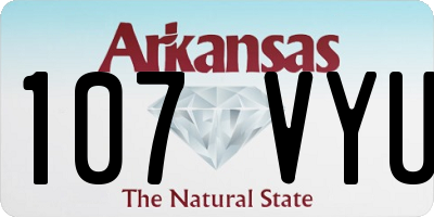 AR license plate 107VYU