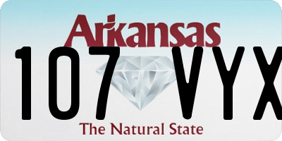 AR license plate 107VYX