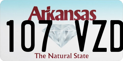 AR license plate 107VZD