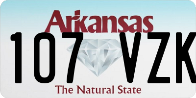 AR license plate 107VZK