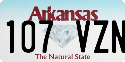 AR license plate 107VZN