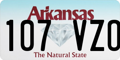 AR license plate 107VZO