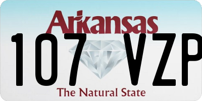 AR license plate 107VZP