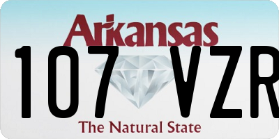 AR license plate 107VZR