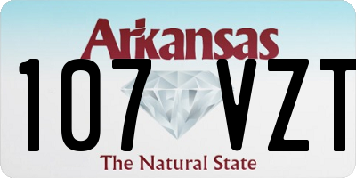 AR license plate 107VZT