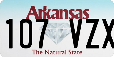AR license plate 107VZX