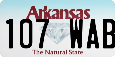 AR license plate 107WAB