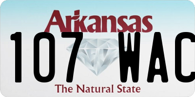 AR license plate 107WAC