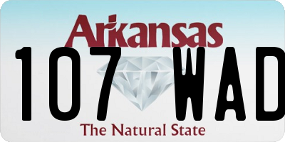 AR license plate 107WAD