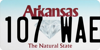 AR license plate 107WAE
