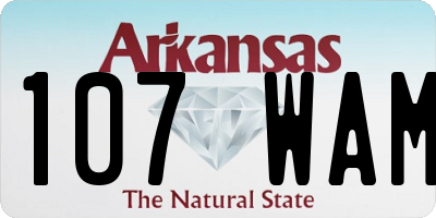 AR license plate 107WAM