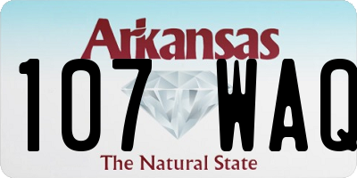AR license plate 107WAQ
