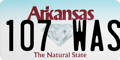 AR license plate 107WAS