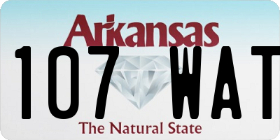 AR license plate 107WAT