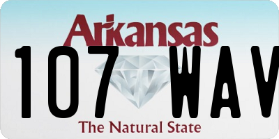 AR license plate 107WAV