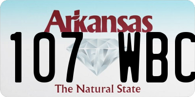 AR license plate 107WBC
