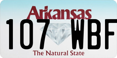 AR license plate 107WBF