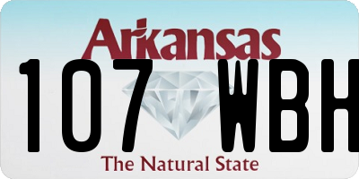 AR license plate 107WBH