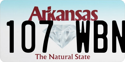 AR license plate 107WBN