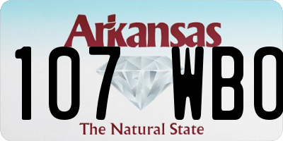AR license plate 107WBO