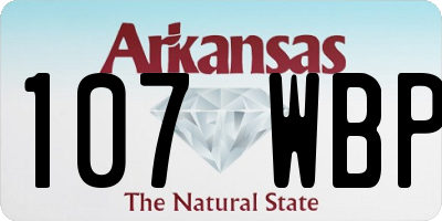 AR license plate 107WBP