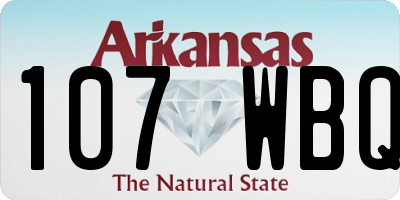 AR license plate 107WBQ