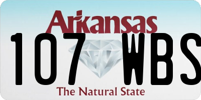 AR license plate 107WBS