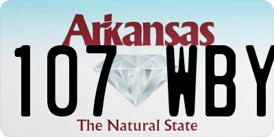 AR license plate 107WBY