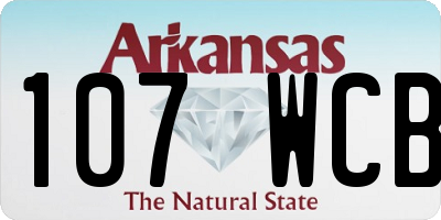 AR license plate 107WCB
