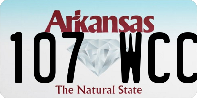 AR license plate 107WCC
