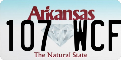 AR license plate 107WCF